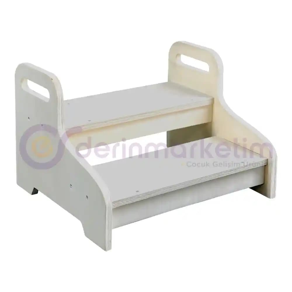 Çocuklar İçin Karton ve Oluklu Mukavvalı Basamakların Hafif ve Katlanabilir Tasarımı