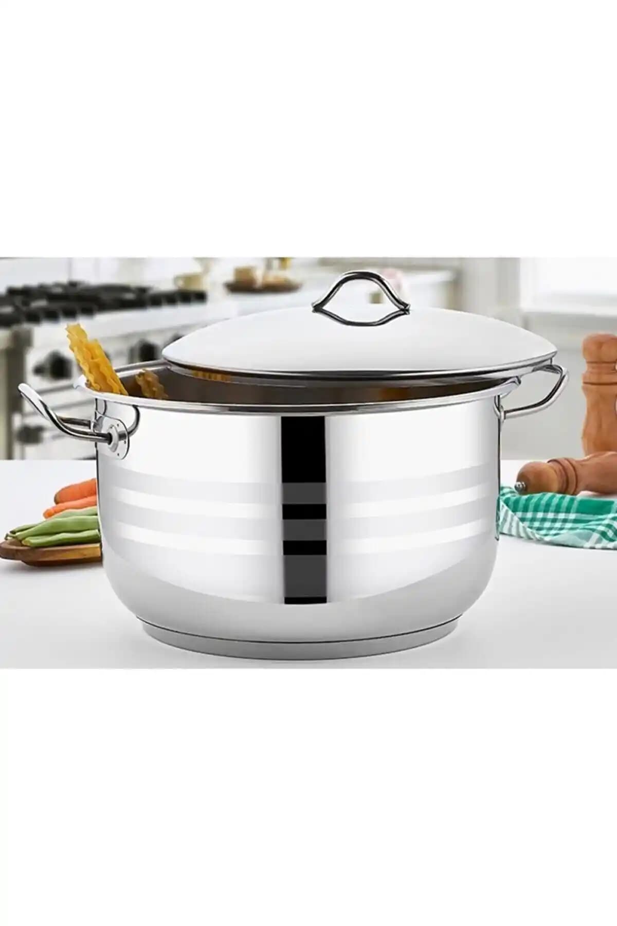 Gülsan Mega Çelik Derin Aşurelik Tencere: Dayanıklı ve Enerji Verimli Mutfak Gereciği