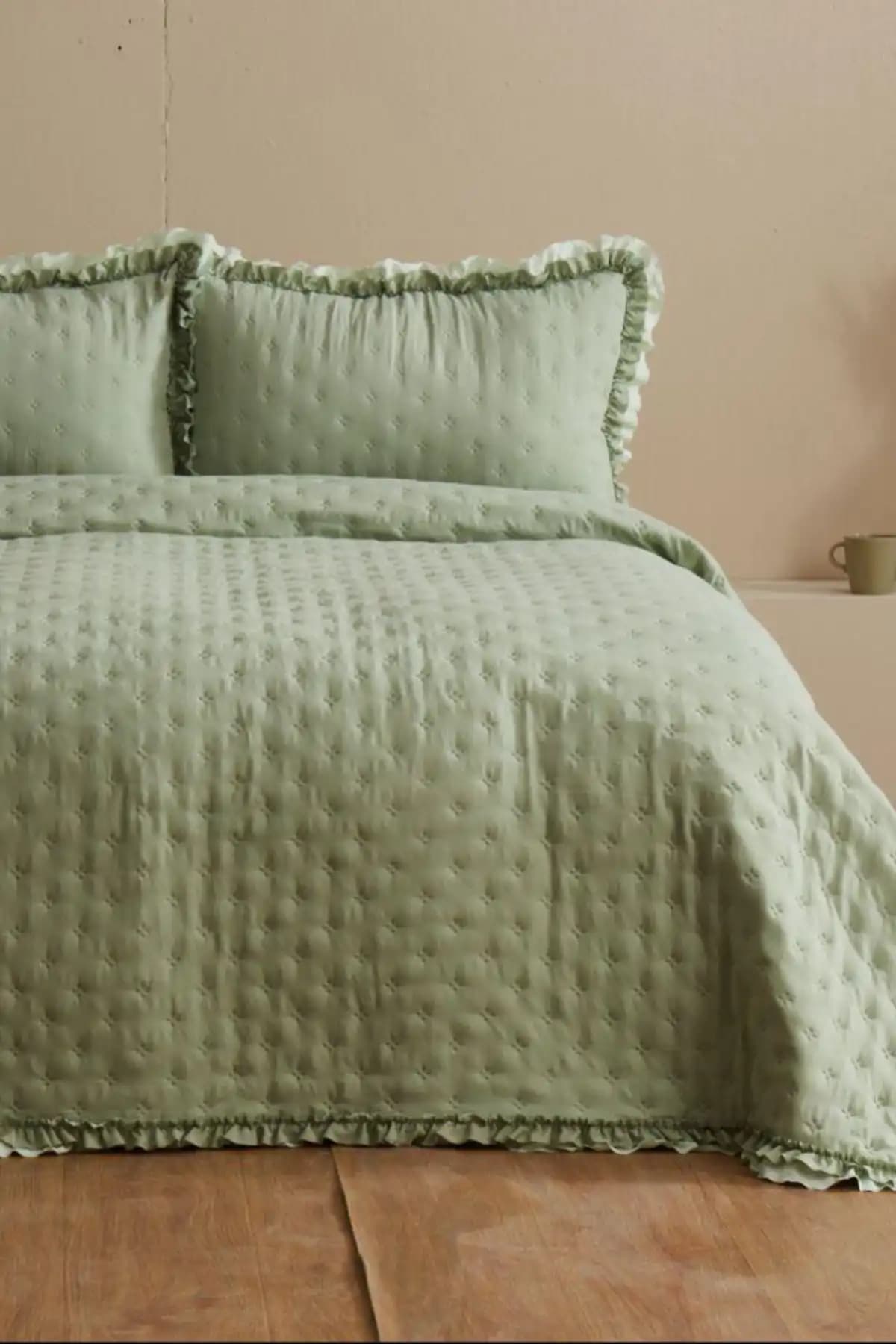 Karaca Home Viona Çift Kişilik Yatak Örtüsü Seti Modern ve Şık Tasarım