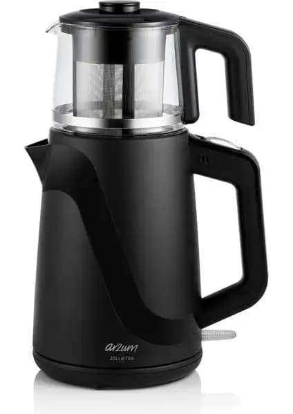 Arzum AR3062 Siyah Cam Demlik Çay Makinesi: Modern Tasarım ve Kullanışlı Özellikler