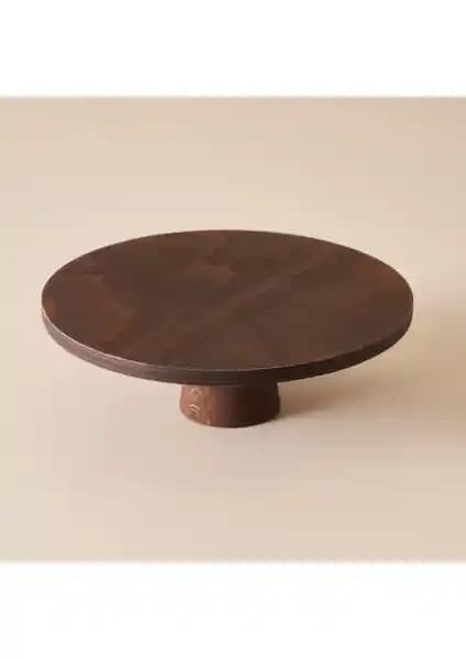 Bella Maison Aris Ayaklı Kek Standı: Doğal Ahşap Tasarım ve Estetik Sunum