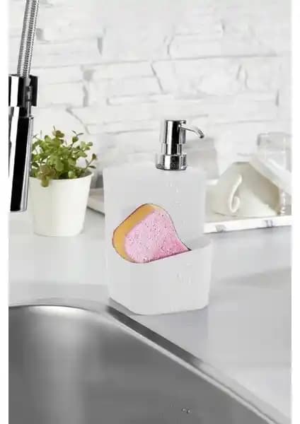 Cansa 650 ml 2'si Bir Arada Akıllı Sabunluk ve Süngerlik: Ev Temizliğinde Yenilikçi Çözüm