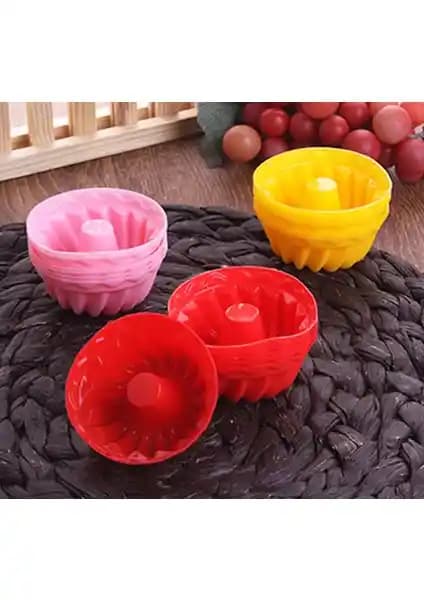 Cansa Silikon Muffin Kek Kalıbı Seti 6 Adet Yüksek Kalite ve Çok Amaçlı Kullanım