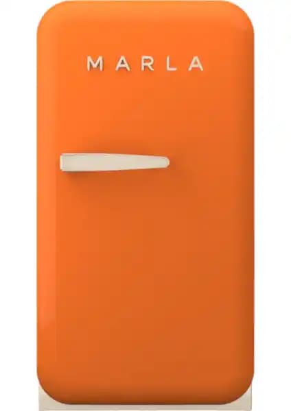 Elektromarla Retro Minibar Mini Buzdolabı Turuncu: Şık Tasarım ve Yüksek Performanslı Soğutma