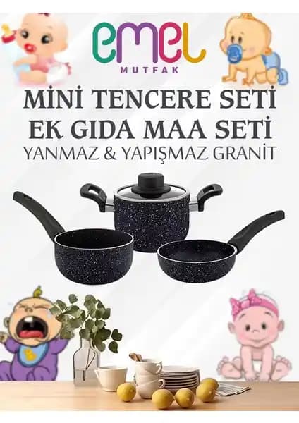Emel 12 Cm Mini Tencere Seti: Şık ve Fonksiyonel Mutfak Gereçleri