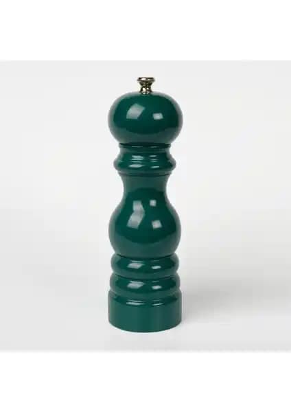 Gilos Koyu Yeşil Ahşap Tuz ve Karabiber Öğütücü 18 cm dayanıklı ve şık tasarım