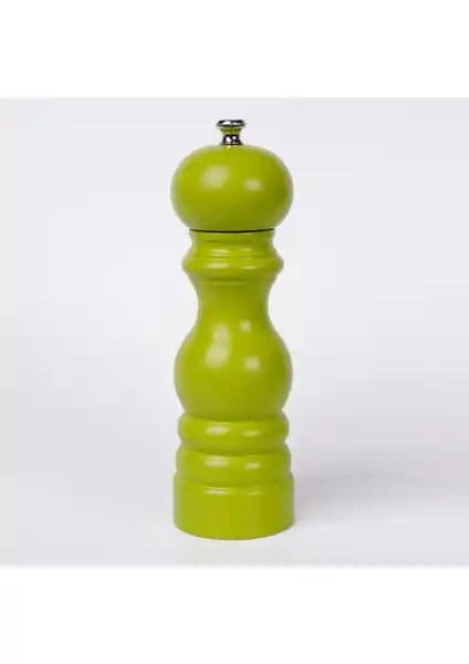 Glios Fıstık Yeşili Ahşap Tuz ve Karabiber Öğütücü 18 cm dayanıklı ve şık tasarım