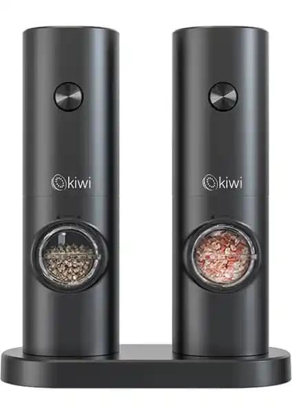 Kiwi Pilli Işıklı Tuz Karabiber Değirmeni: Estetik ve Pratik Mutfak Baharat Öğütücü