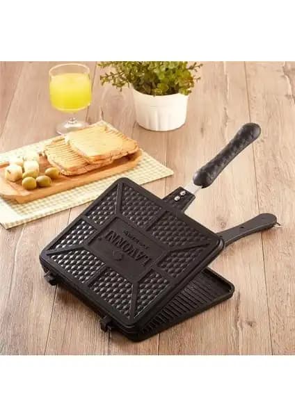Lavonni Döküm Granit Ocak Üstü Tost Makinesi: Dayanıklı ve Pratik Kullanım Sağlayan Mutfak Aleti