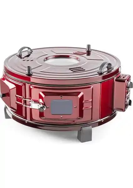 Şamdan Lüx Büyük Termostatlı Yuvarlak Döner Fırın 1000-T, Enerji Tasarruflu ve Çok Yönlü Mutfak Cihazı