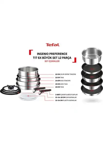 Tefal Titanyum 6X Ingenio Preference 12 Parça Set ile Mutfakta Yenilikçi Çözümler