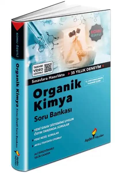 12. Sınıf Organik Kimya Soru Bankası Ayden Yayınları Güncel ve Kapsamlı Kaynak