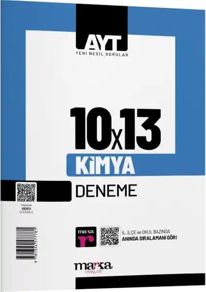 2025 AYT Kimya 10 Deneme Video Çözümlü Ürün Tanıtımı ve Değerlendirmesi
