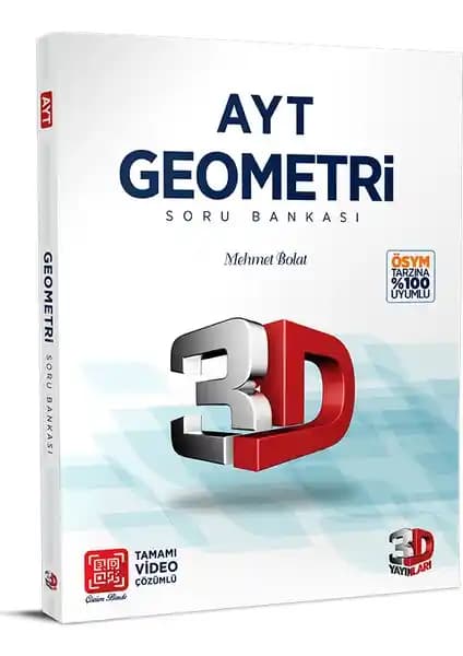 3D Yayınları AYT Geometri Soru Bankası Tamamı Video Çözümlü Ürün İncelemesi ve Detaylar
