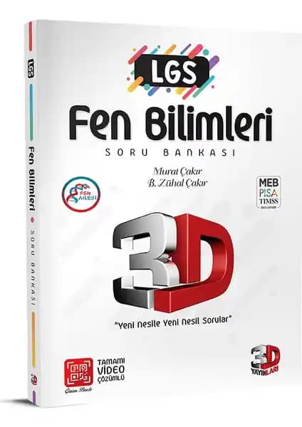 3D Yayınları LGS Fen Soru Bankası 2020 Güncel ve Video Çözümlü Kaynak