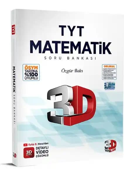 3D Yayınları YKS TYT Matematik Soru Bankası: Güncel ve Kapsamlı Çalışma Kaynağı