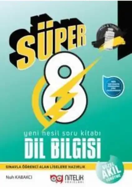 8. Sınıf Dil Bilgisi Yeni Nesil Soru Kitabı Nitelik Yayınları ile Güncel ve Pratik Öğrenme