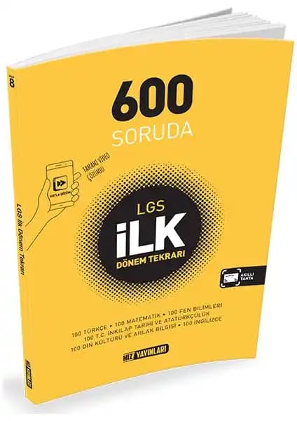 8. Sınıf İlk Dönem Tekrarı Kitabı Hız Yayınları 2018-2019 MEB Müfredatına Uygun
