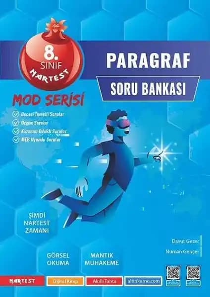8. Sınıf Türkçe Paragraf Soru Bankası Nartest Yayınevi ile Başarıya Giden Yol