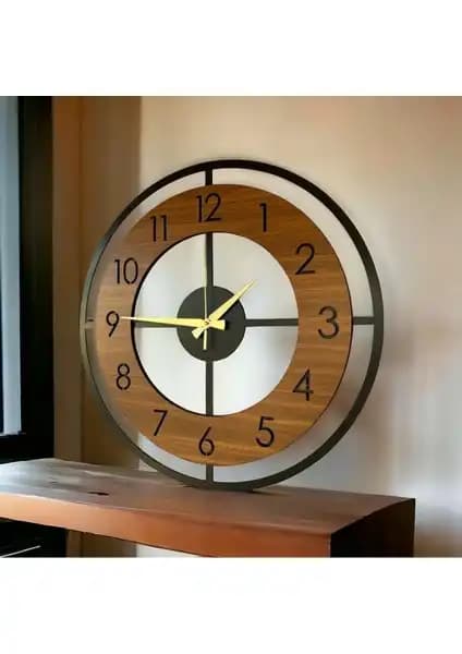 AA Shop Ahşap ve Gümüş Sayılı Modern Duvar Saatleri Karşılaştırması 1