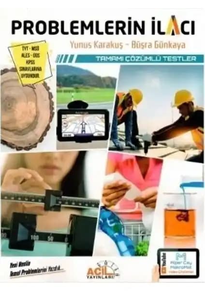 Acil Yayınları Problemlerin İlacı Sınavlara Hazırlık Çalışma Kitabı Türkçe