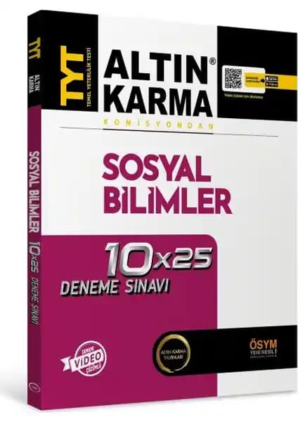 Altın Karma Yayınları 2020 TYT Sosyal Bilimleri Deneme Kitabı İncelemesi