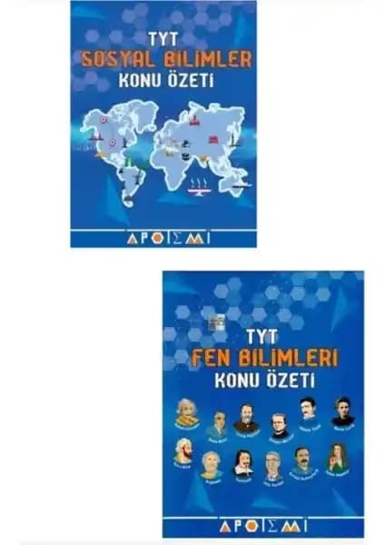 Apotemi Yayınları TYT Sosyal ve Fen Bilimleri Özet Seti Güncel ve Dayanıklı Ciltli Çalışma Kaynağı