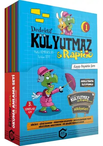 Arı Yayıncılık 3. Sınıf Dedektif Külyutmaz ve Rafido Kitap Seti Öğrenmeyi Keyifli Hale Getirir