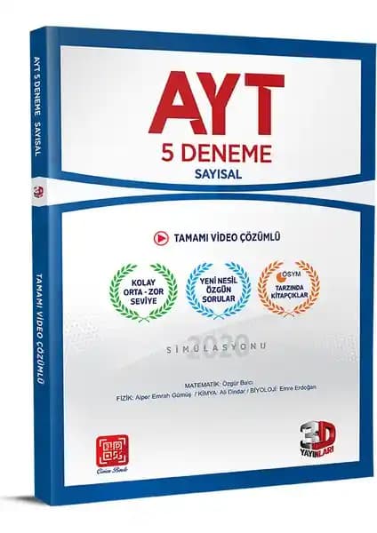 AYT 5'li Sayısal Deneme Video Çözümlü - Güncel ve Detaylı Çalışma Kaynağı