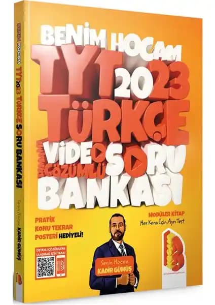Benim Hocam Yayınları 2023 TYT Türkçe Tamamı Video Çözümlü Soru Bankası Posterli