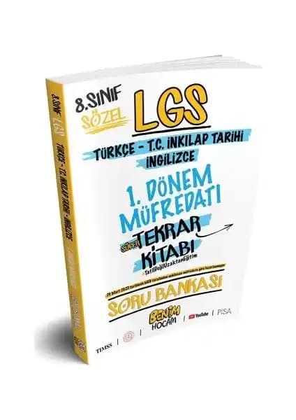 Benim Hocam Yayınları 8. Sınıf LGS 1. Dönem Sözel Soru Bankası Güncel ve Kullanışlı Kaynak