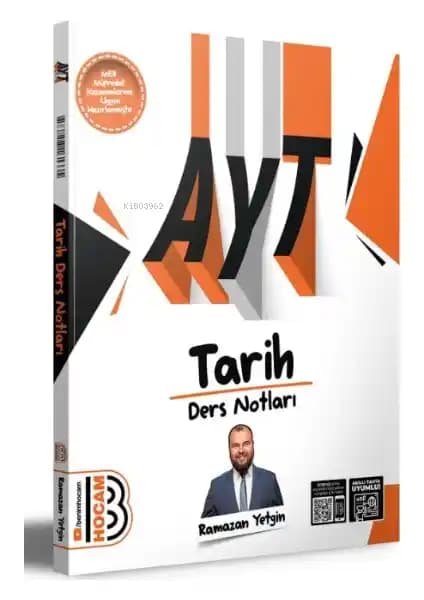 Benim Hocam Yayınları AYT 2024 Tarih Video Destekli Kitap Detaylı İnceleme