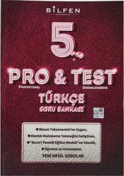 Bilfen Yayınları 5. Sınıf Pro&Test Türkçe Soru Bankası Güvenilir Eğitim Kaynağı