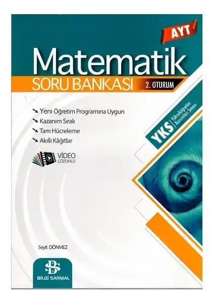 Bilgi Sarmal AYT Matematik Soru Bankası Güncel Müfredat ve Çözüm Videoları ile Öğrencilerin Tercihi