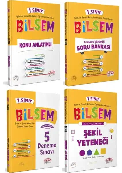 Bilsem 1. Sınıf Hazırlık Seti: Öğrencilerin Temel Becerilerini Geliştiren Kapsamlı Eğitim Materyali