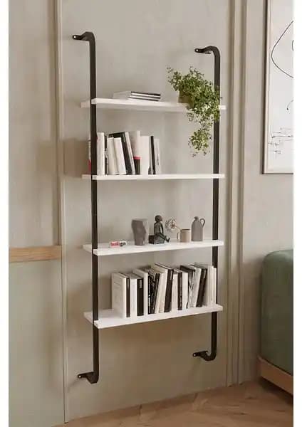 Bofigo 4 Raflı Duvara Monte Kitaplık ve Sensa Metal Duvar Kitaplık Karşılaştırması