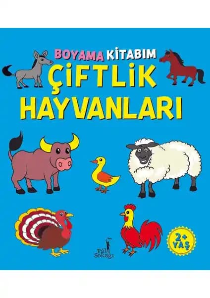 Çiftlik Hayvanları Temalı Çocuk Boyama Kitabı - Eğitici ve Yaratıcı Aktivite