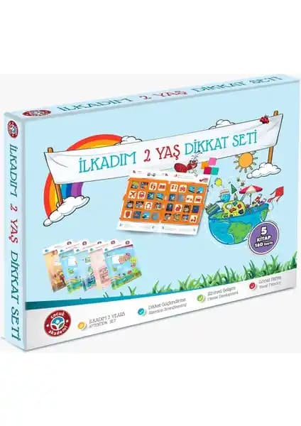 Çocuk Akademi İlka<dı>m 2 Yaş Dikkat Seti: Erken Gelişim İçin Eğitim ve Eğlence Bir Arada