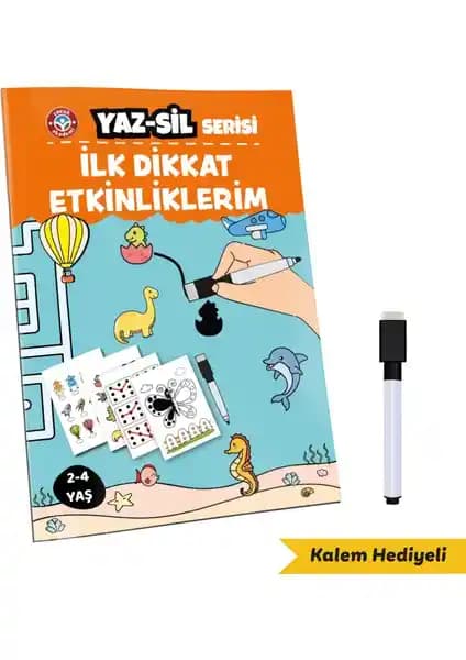 Çocuklar İçin Dikkat Geliştirme Etkinlikleri Kitabı Erken Eğitim Amaçlı