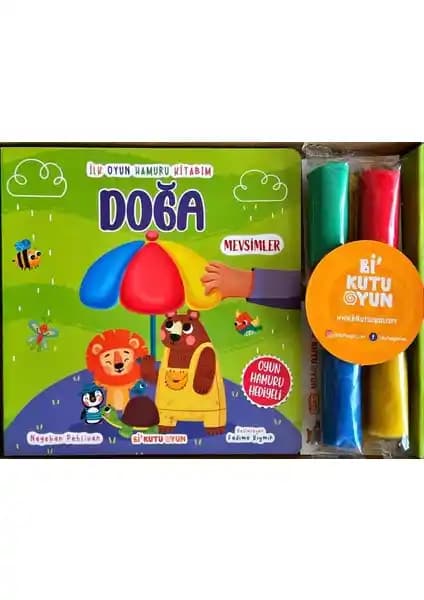 Çocuklar İçin Eğitici ve Yaratıcı Oyun Hamuru Kitabım Doğa Temasıyla Gelişim Destekleyici