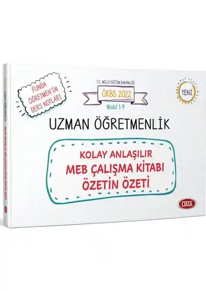 Data Yayınları Uzman Öğretmenlik Kolay Anlaşılır MEB Çalışma Kitabı İncelemesi ve Kullanım Rehberi