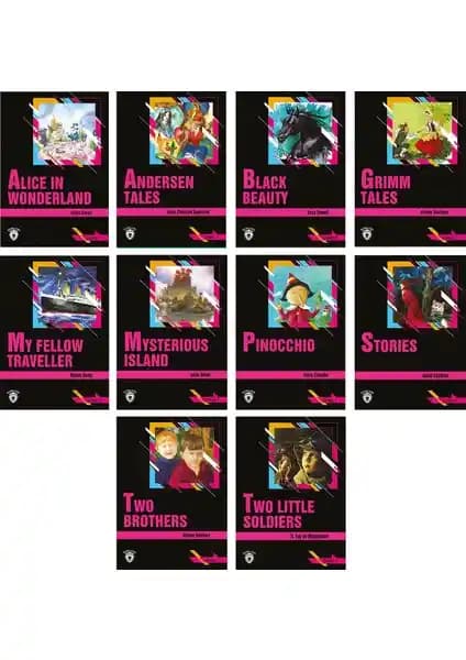 Dorlion Yayınları İngilizce Stage-1 10'lu Set: Çocuklar ve Başlangıç Seviyesi Öğrenciler İçin Uygun