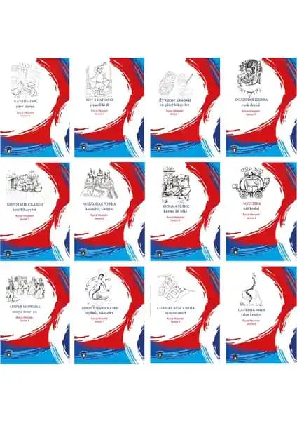 Dorlion Yayınları Rusça Hikayeler 12 Kitap Seti: Seviyeye Uygun Dil Öğrenme Kaynağı