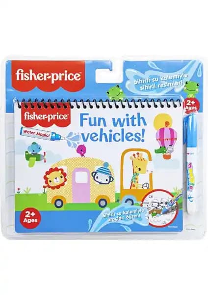 Fisher-Price Water Painting Sulu Boyama Kalemi ile Çocuklar İçin Eğlenceli ve Yeniden Kullanılabilir Boyama Deneyimi