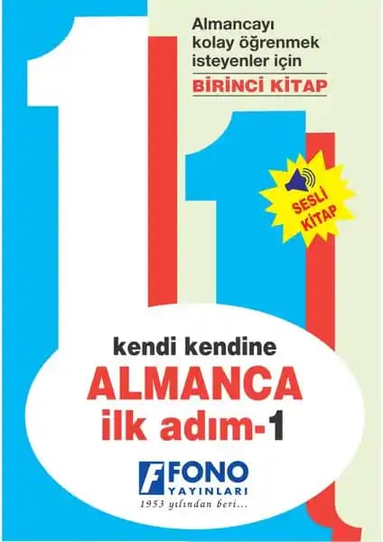 Fono Almanca İlk Adım 1 Kitabı ve CD ile Temel Almanca Öğrenme Rehberi