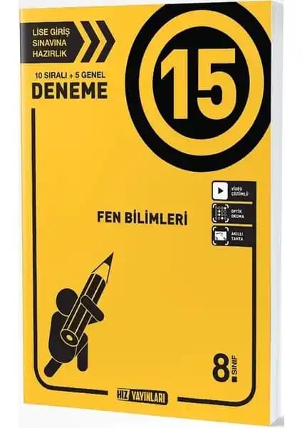 Hız Yayınları 8. Sınıf Fen Bilimleri 15'li Deneme Kitabı Detaylı İnceleme ve Değerlendirme