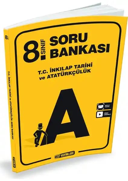 Hız Yayınları 8. Sınıf İnkılap Tarihi ve Atatürkçülük Soru Bankası ile Sınavlara Etkili Hazırlık