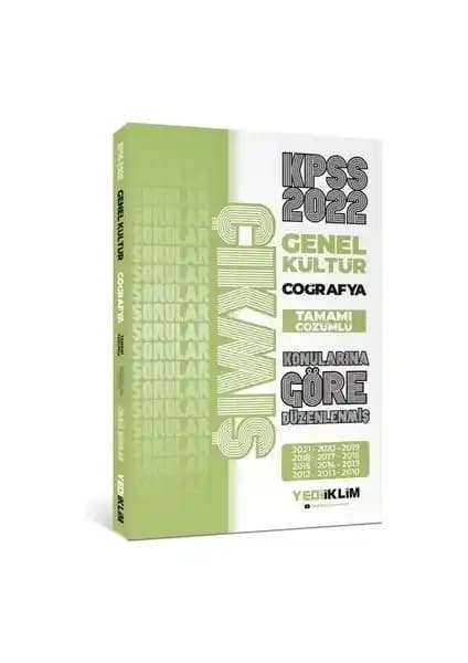 KPSS 2022 Genel Kültür Coğrafya Soru Bankası Çözümlü ve Güncel İçeriklerle Hazırlık Rehberi