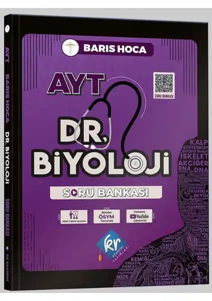 KR Akademi Biyoloji AYT Soru Bankası 2024 Güncel ve Detaylı Çalışma Kaynağı