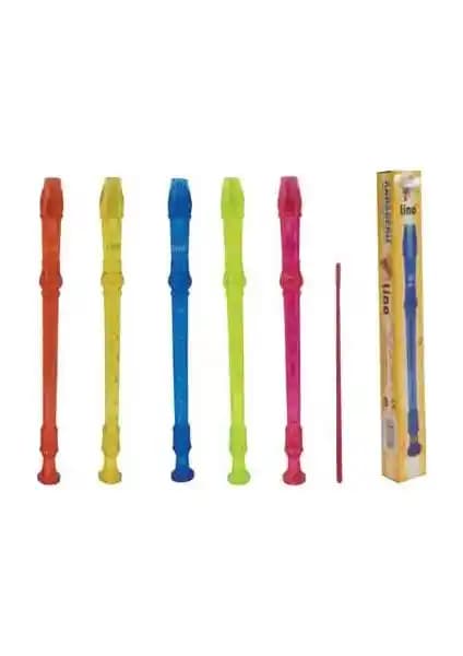 Lino LN-16 Şeffaf Renkli Flüt Çocuklar ve Başlangıç Seviyesi İçin Uygun Müzik Enstrümanı